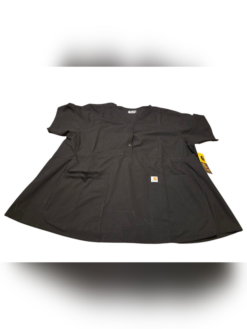 Carhartt Women’s 3XL Force Essentials Modern Fit Maternity Henley Scrub Top
